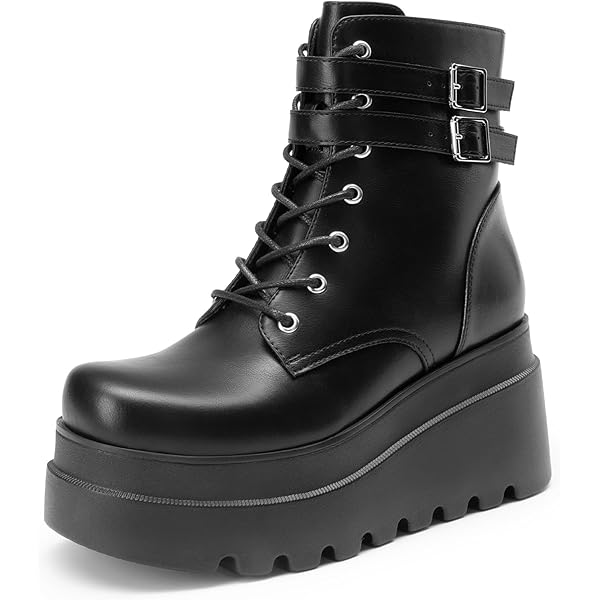 ルミスパ ジョージ Amazon.com | GooMaShoes Women's Lace up Chunky Mid Heel Goth