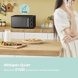 COMFEE' 19L Mini Microwave Oven Black & Mirror, 700W, Quick Defrost view 7
