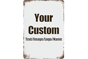 Custom Signs Design With Your Own Image/logo/Text Metal Sign Vintage Style for Wall Outdoor Road Signs Decor Indoor Gift Busi