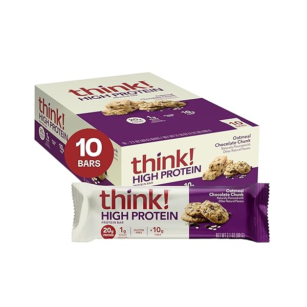 THINK! PROTEIN BARS, HIGH PROTEIN SNACKS, GLUTEN FREE,...