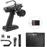 Hylukon Flysky FS-G11P RC Transmitter with FS-R11P Receiver, 2.4GHz 11CH Remote Controller with 3.5 Inch IPS Screen Dual Antenna for RC Car, Crawler, Drifting and Boat (11 Channels)