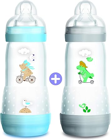Mam Set De 2 Biberones Anticolicos Con De Flujo Nro 3 Para Nino 3 Ml Unisex Amazon Es Bebe