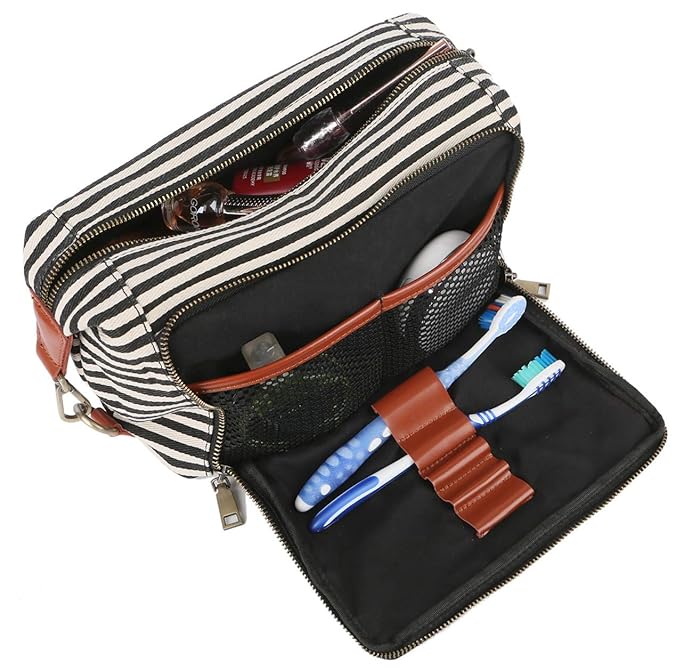 The Best Black And White Striped Makeup Bag