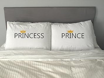 Amazon.com: Príncipe y princesa Funda de almohada Funny San ...