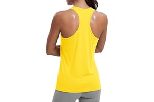MAGCOMSEN Women's Workout Tank Tops Racerback Sleeveless Yoga Shirts Sun Protection UPF 80+ Gym Running Top