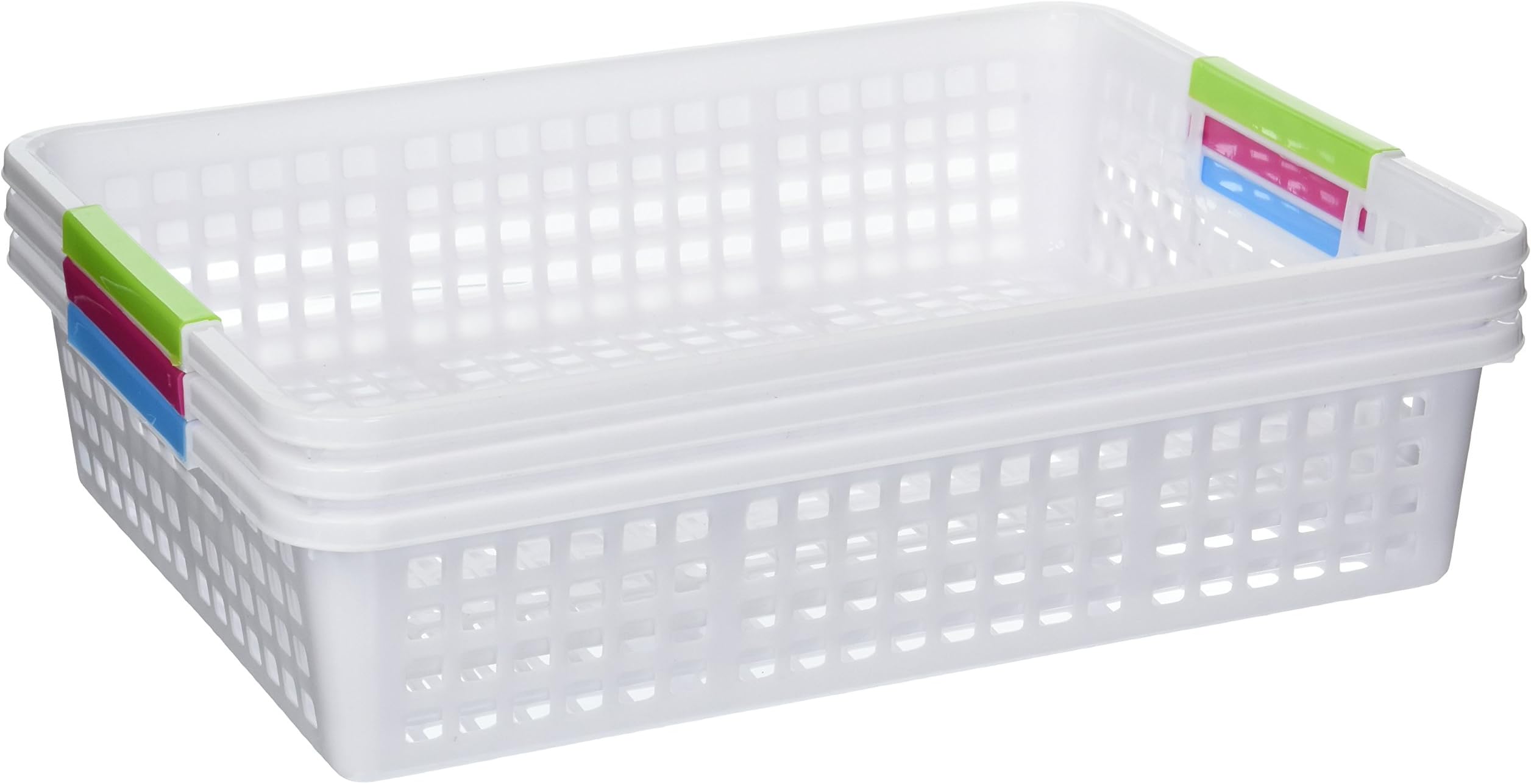 JMD StarPacks 3 PCS - Classroom Storage Baskets With Handles - Office Fun & Office Stationery