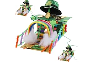 EYUNSTAR St Patrick's Day Leprechaun Trap Kit - 3 Sets DIY St Patrick's Day Leprechaun Trap Kit to Make A Trap to Catch A Leprechaun, St. Patrick’s Day Craft & Decoration Gifts