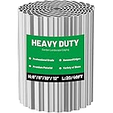 Garden Corrugated Metal Landscape Edging, 12" x 20FT(12 InchX20FT) Sturdy Galvanized Steel Yard Edging,Flexible Long Strips o