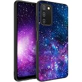 BENTOBEN for Samsung Galaxy A03s Phone Case, Galaxy A03s Phone Case, Slim Fit Glow in The Dark Shockproof Drop Protective Soft TPU Bumper Girl Women Cover for Samsung A03s 6.5" 2021, Nebula/Galaxy