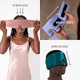 Drowsy Silk Sleep Mask Face-Hugging Padded Silk Cocoon Black Jade view 7