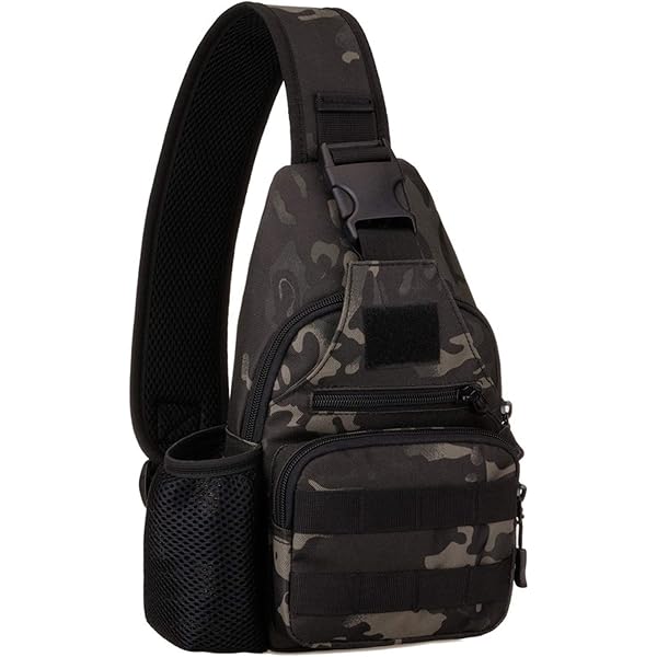 DUKAI Borsa a tracolla da uomo in pelle Sling Pack petto spalla borsa a