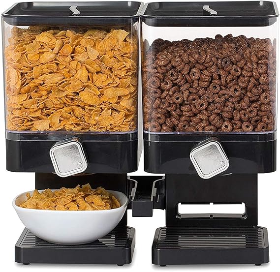 HUMLIN Fun Double Breakfast Cereal Dispenser Loved By Kids Perfect