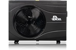 DOEL Swimming Pool Heat Pump, 72000 BTU Full DC Inverter Pool Heater for Above and In Ground Pools and Spas, 21kW High Efficiency Pool Heater with WiFi Smart Control Panel, 220-240v