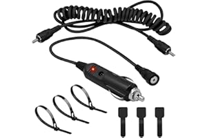 Obotsnoi Quick Connection Heated Helmet Cable with Female Plugs 12V Shield Connector 90cm for Snowmobile & Bike Helmets Motor