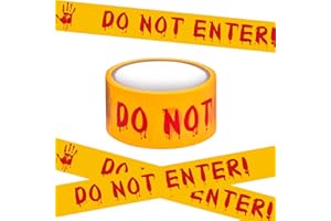 ZUTCOGO Halloween Decorations Caution Tape 1.9Inch*98Ft,Halloween Decorations Indoor Outdoor, Halloween Decorations Clearance Scary Party Supplies Favors, Halloween Decor, Halloween Tape Outside Danger Areas