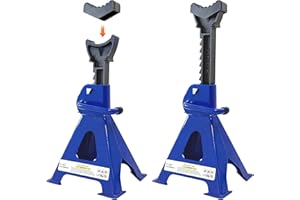 3 Ton Jack Stands (6,600 LBs), Heavy Duty Car Jack Stands with Double Pin Lock & Dual Crossbars, 11.2”–16.5” Adjustable Heigh