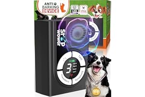 HUMUTAN Anti Barking Device, 2 in 1 Ultrasonic Dog Barking Deterrent Devices Safe for Dogs, Dog Barking Control Devices Up to 50 Ft Range Dog Training & Behavior Aids, Anti Bark Device for Indoor & Outdoor