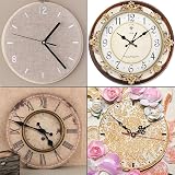 Esteopt Clock Mechanism Kit Battery Powered Quartz Movement Gold Black 2Pcs view 4