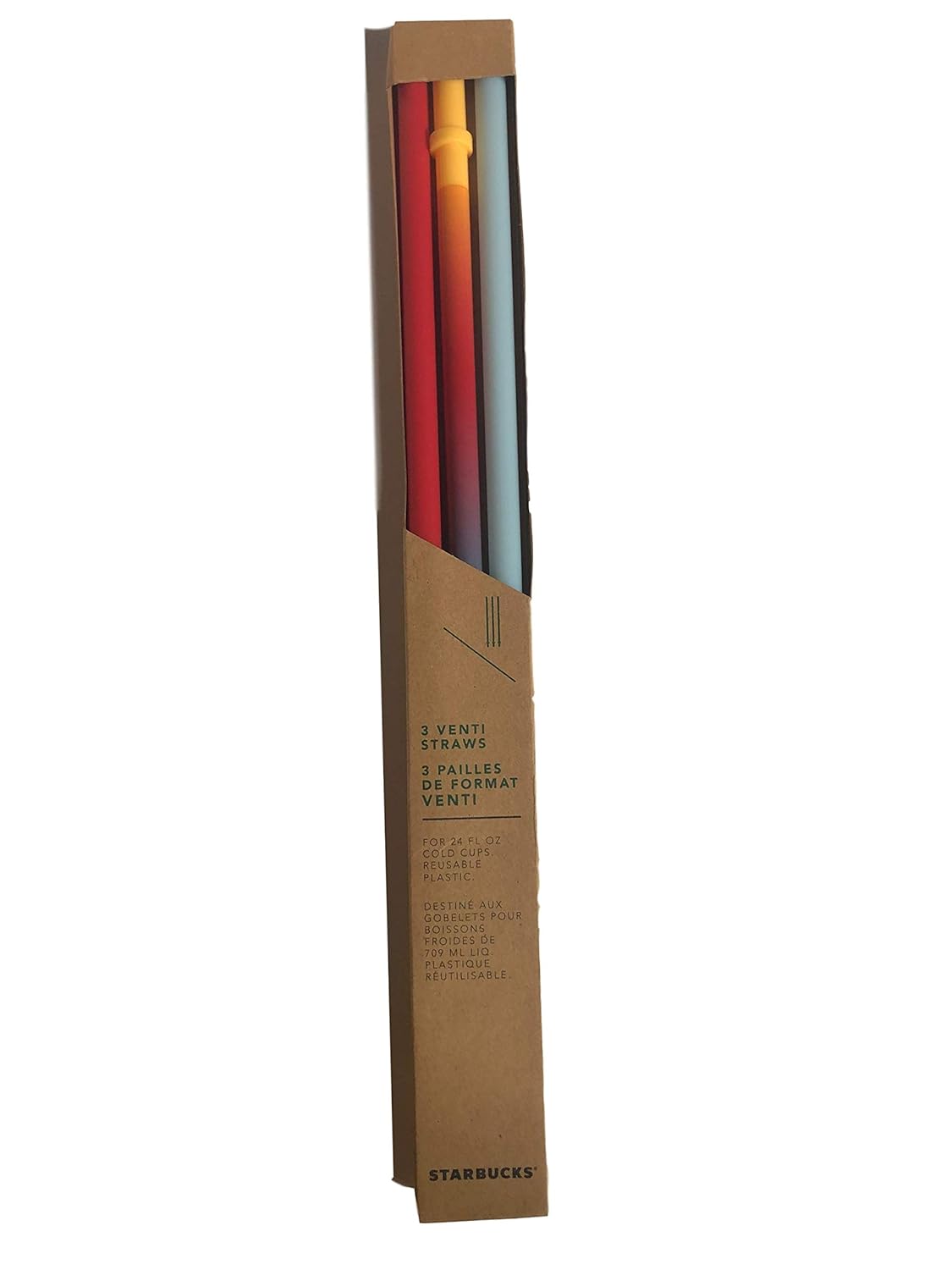 Starbucks Venti (24 fl oz) Cold Cup Straws 3-Pack