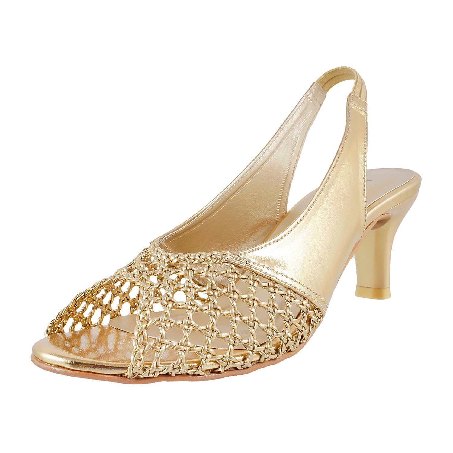 Buy Mochi Women S Gold Fashion Sandals 7 Uk India 40 Eu 40 1642