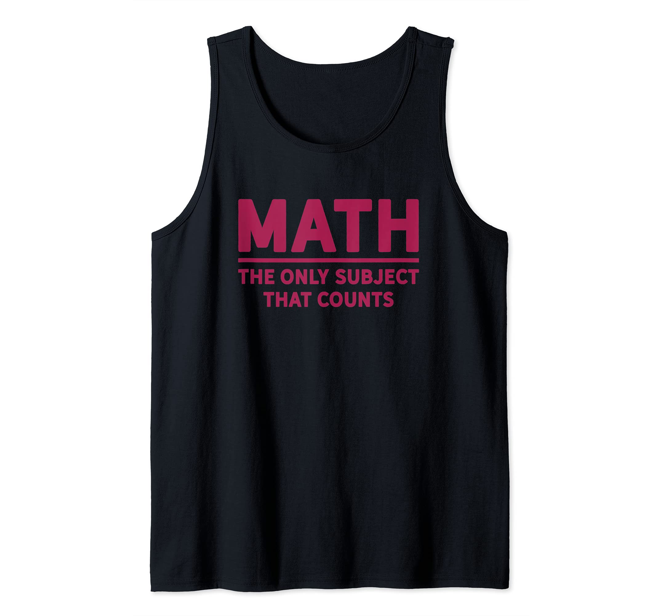 MATH Educational Counting School Teacher Funny Pun Tank Top