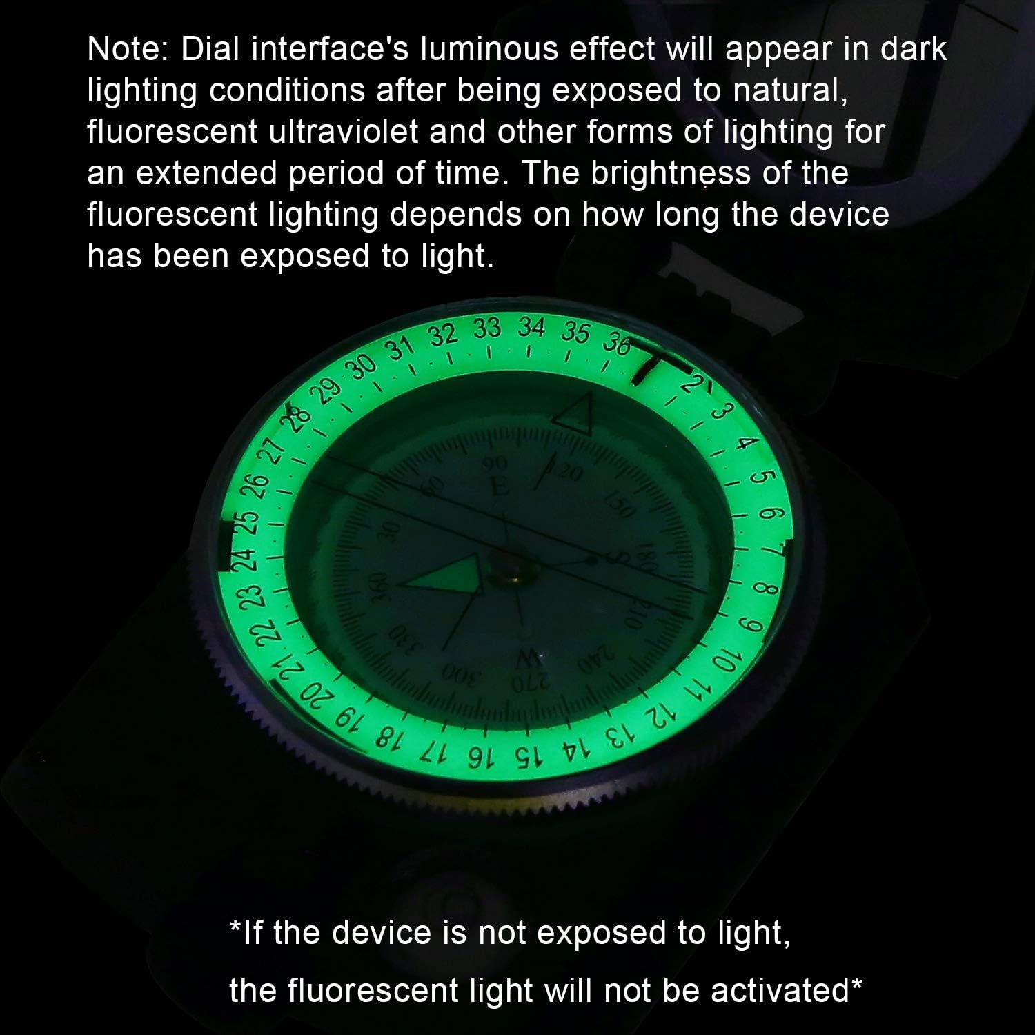 Sportneer Military Lensatic Sighting Compass with Carrying Bag, Waterproof and Shakeproof, Army Green : Sports & Outdoors