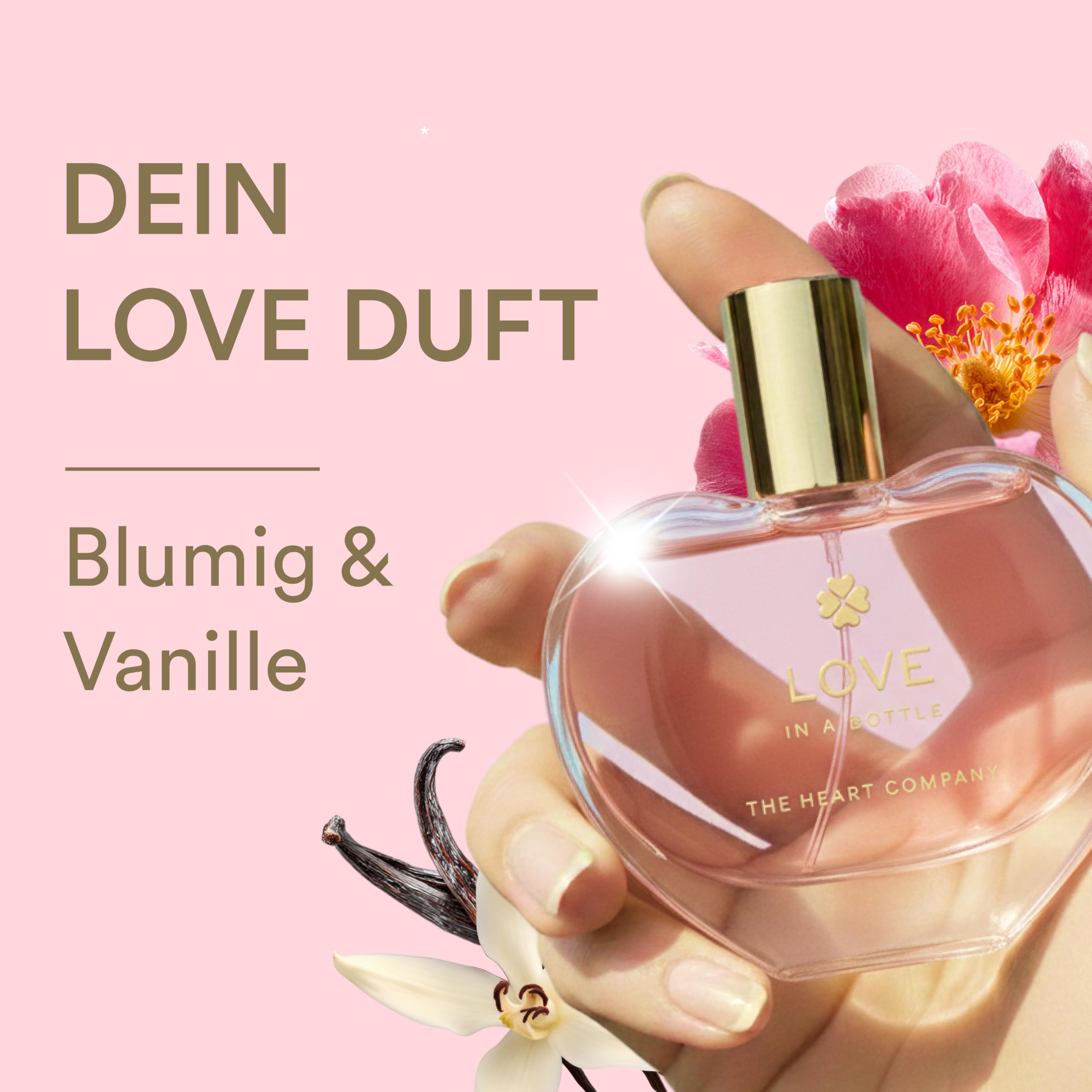 LOVE in a bottle - Parfüm Damen 75ml | Eau de Parfum für Frauen | Parfum Damen | Geburtstagsgeschenk für Frauen | Damen Parfüm | Vaporisateur Spray 2