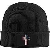 Jesus Cross Christian Knit Beanie Hat Winter Fall Headwear for Men Women