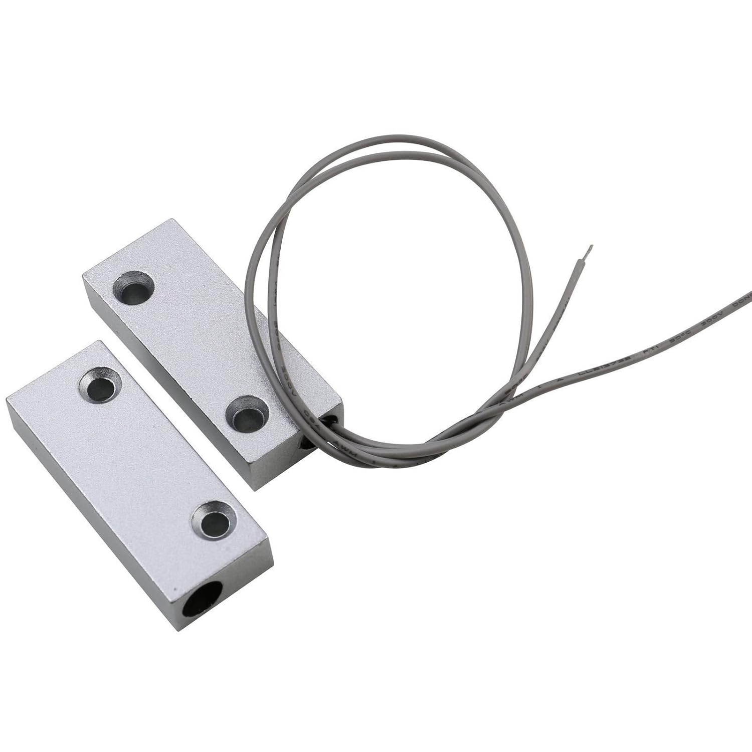 UHPPOTE Surface Mounted Wired Metal Door Window Contact NC
