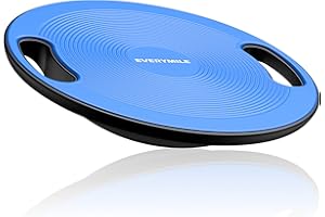 EVERYMILE Wobble Balance Board, Exercise Balance Stability Trainer Portable Balance Board with Handle for Workout Core Trainer Physical Therapy & Gym No-Skid Surface