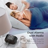 i-box Lite Alarm Clock Bedside FM Radio USB Charging 5 Digit LED Black view 4