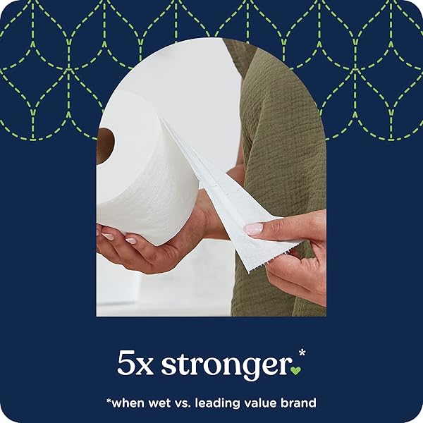 QUILTED NORTHERN ULTRA SOFT & STRONG TOILET PAPER, 6 MEGA ROLLS = 24 REGULAR ROLLS, 5X STRONGER*, PREMIUM SOFT TOILET TISSUE