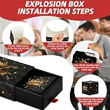 Giftota Happy Birthday Surprise Explosion Box Black Gold Money Gift Box view 3