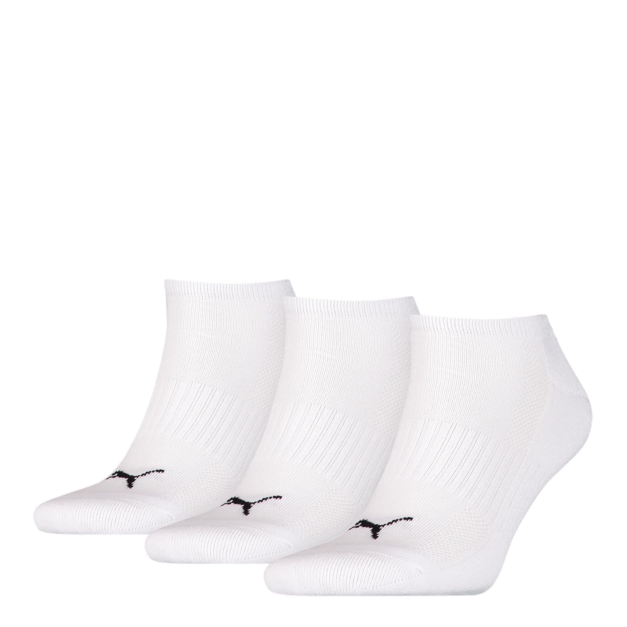 PUMA Unisex Puma Sportive Sneaker Sock 3 Pair Pack White, 9 - 11 UK