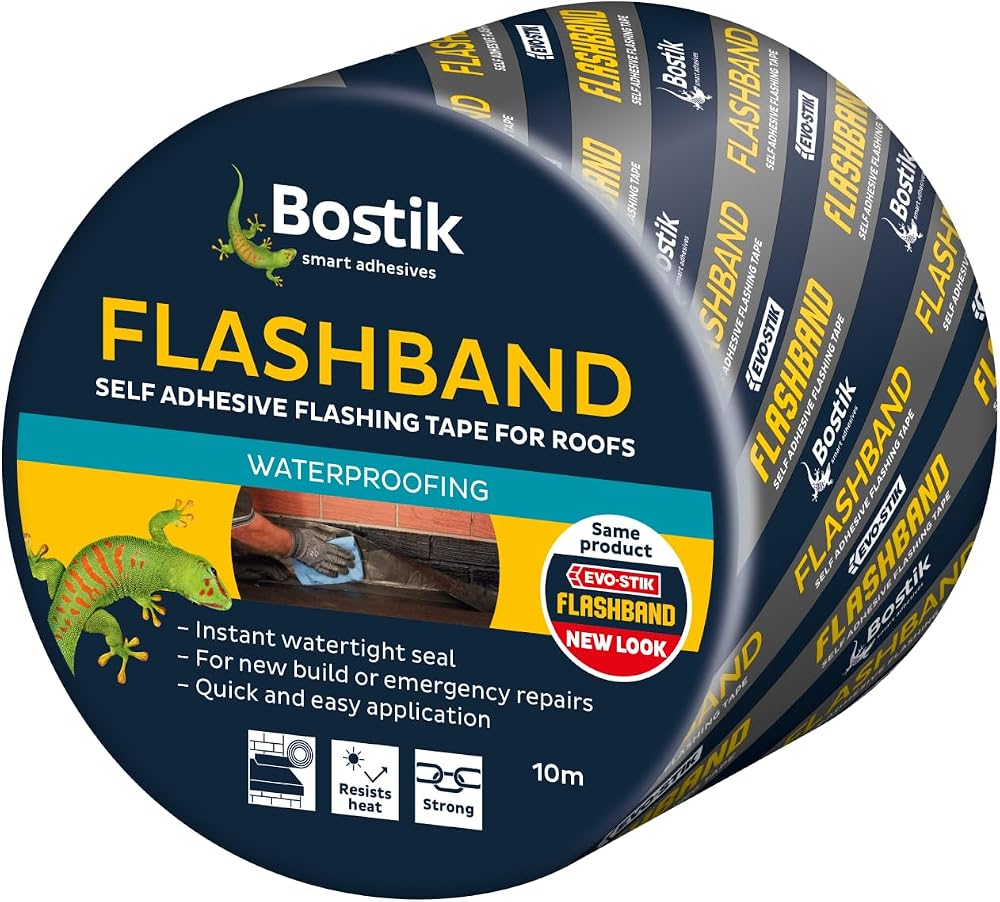 Bostik Flashband Self Adhesive Flashing Tape Roofs Grey 225mm x 10m