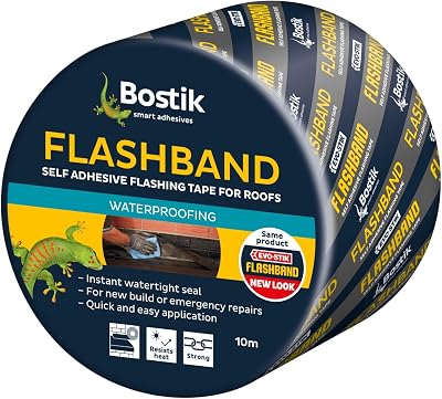 Bostik Flashband Self Adhesive Flashing Tape Roofs Grey 225mm x 10m