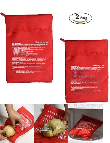 2 unidades) para cocinar patatas en microondas cocina Bag ...