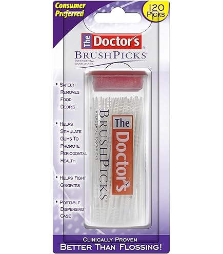 Amazon.com : The Doctor's BrushPicks Interdental Toothpicks, 120