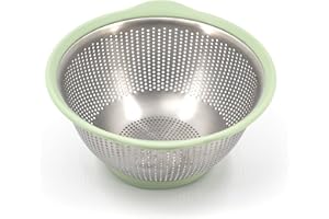 KitchenAid - 3 Quart Stainless Steel Colander Pistachio
