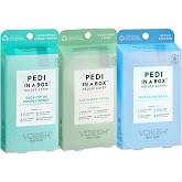 VOESH Pedi in a Box 4 Step, Pedicure Set, At-Home Pedicure, DIY Pedi, Foot Treatment, Pedicure Supplies, Foot Scrub, Foot Spa, Foot Care, Foot Therapy