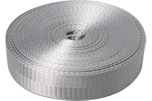 Devobunch 1 Inch Nylon Webbing Strap, Heavy Duty Nylon 10|25 Yard Webbing Roll, Durable Nylon Strapping for Indoor or Outdoor Gear, DIY Crafting, Repairing, 18 Vibrant Colors