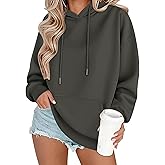 Zeagoo Womens Oversized Hoodies 2025 Fleece Sweatshirts Long Sleeve Pullover with Pocket Fall Winter Outfits Clothes