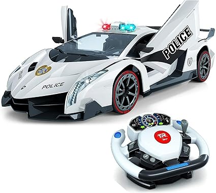 Remote Control Police Car, 4D Motion 