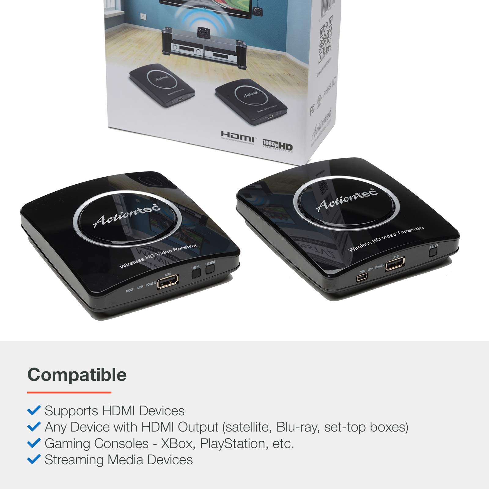 Actiontec ScreenBeam Wireless HD Transmitter & Receiver Extender Kit