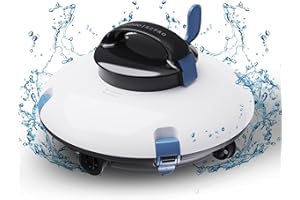 Lydsto Cordless Robotic Pool Cleaner, 140Mins Automatic Pool Vacuum, Dual-Motor, Stronger Power Suction, 250μm Fine Filter Ideal Pool Vacuum for Inground or Above Ground Pools
