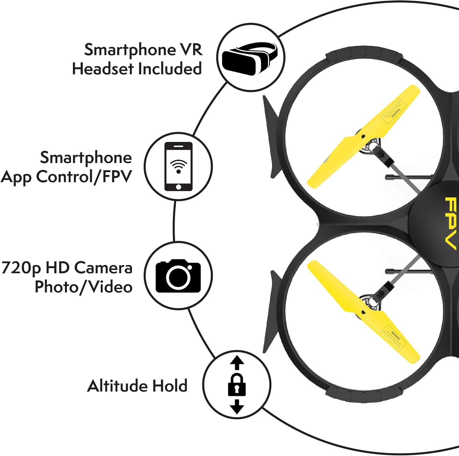 force1 u818a hd camera rc quadcopter