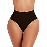 JELLYOGA Thong Shapewear for Women Tummy Control Underwear Girdle Seamless Body Shaper High Waist Shaping Panties