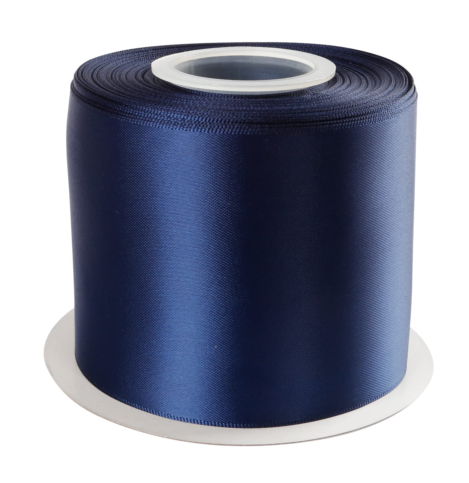 AVANAVA 75mm Wide Ribbon Double Face Satin Ribbon - 22 Meters (370-Navy)