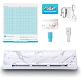 Silhouette America Cameo 5 Alpha (&alpha;) - Smart Cutting Machine for Print &amp; Cut - Quiet Operation with AutoBlade, Studio Software, Cutting Mat, Vinyl, Paper &amp; Fabric Compatible - Bianco Carrara