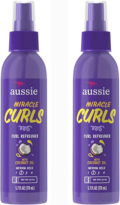 Aussie Miracle Curls Curl Refresher Maximum Hold 5.7oz Pack of 2